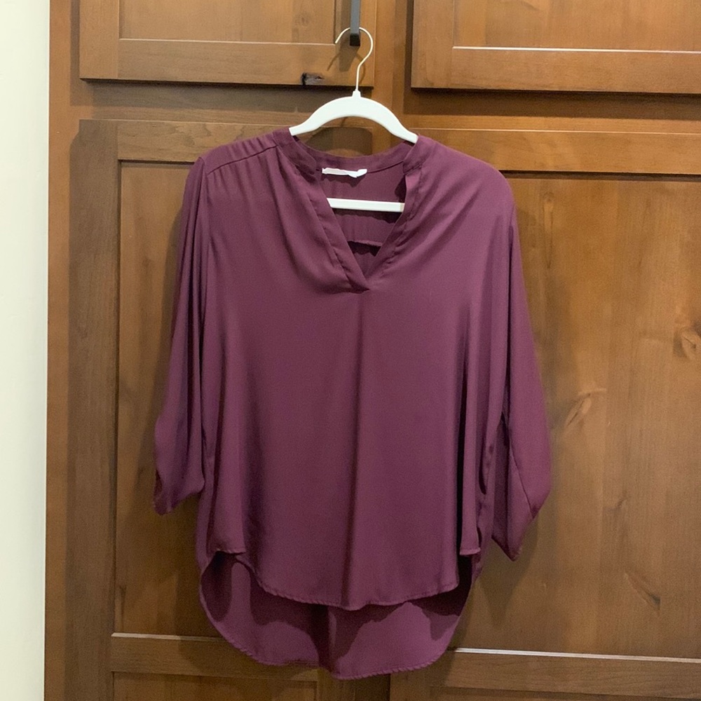 Boutique style blouse in a gorgeous purple color